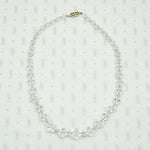 Art Deco Graduated Bicone Glass Bead Necklace