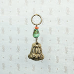 Chinese Silver Blossom Ornament with Turquoise and Coral