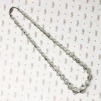 Glittering Tiny Facets Rock Crystal Beads on Silver