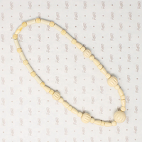 Smart Deco Carved Organic Bead Necklace