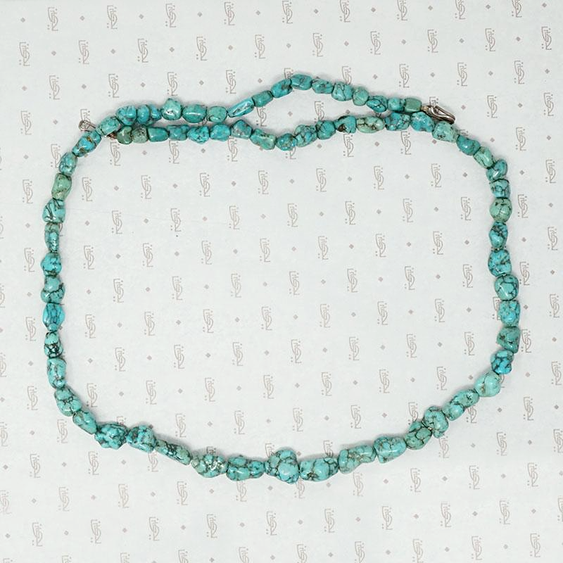 Natural Tibetan Turquoise Nugget Necklace