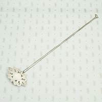 Turkman Pendant in Silver and Carnelian, back view