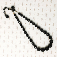 Little Black Bead Necklace by M. Haskell