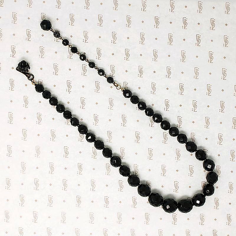 Little Black Bead Necklace by M. Haskell