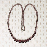 Pretty Purple Glass Bead Necklace