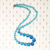 Electric Aquamarine Art Deco Beads