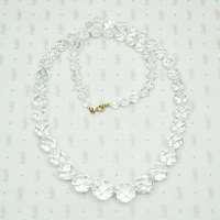 Glittering Graduated Rock Crystal Beads