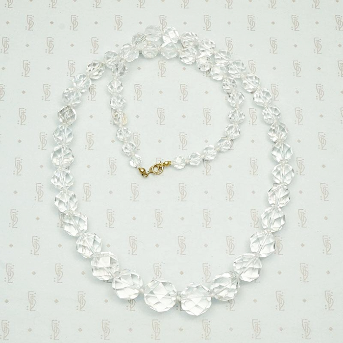 Glittering Graduated Rock Crystal Beads