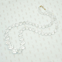 Glittering Graduated Rock Crystal Beads