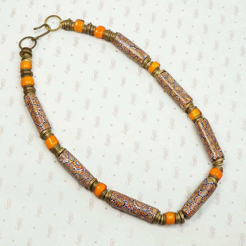 Chunky & Cheerful Vintage Bead Necklace