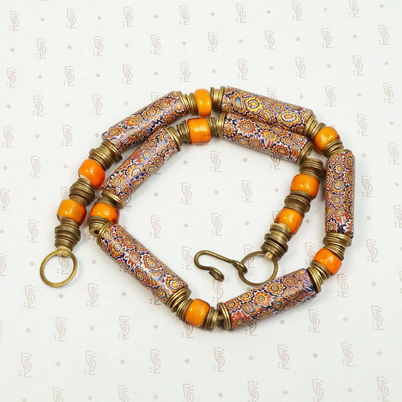Chunky & Cheerful Vintage Bead Necklace