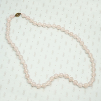 Pastel Pop Rose Quartz Bead Necklace