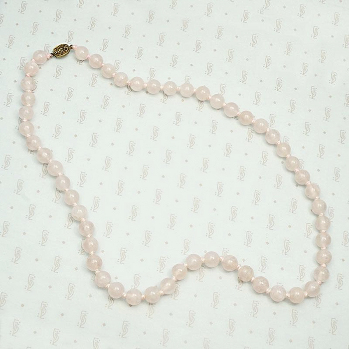 Pastel Pop Rose Quartz Bead Necklace