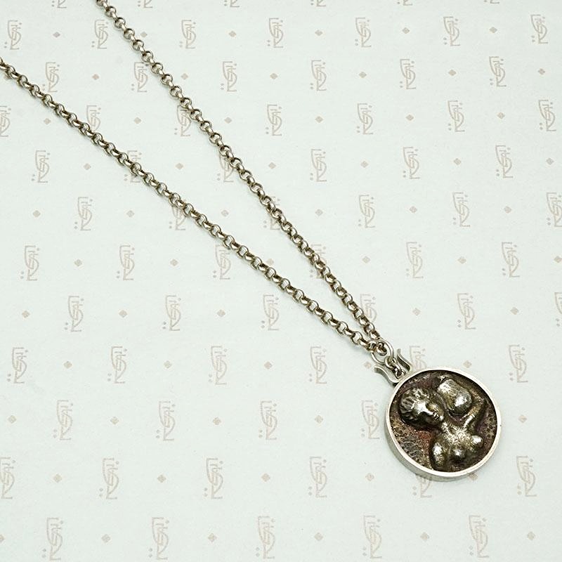 European Brutalist "The Water Bearer" Pendant