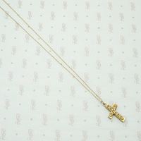 Jaunty Gold Cross with Applied Details