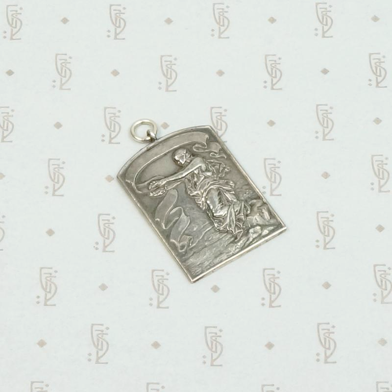 Sterling Art Nouveau Pendant of Victory