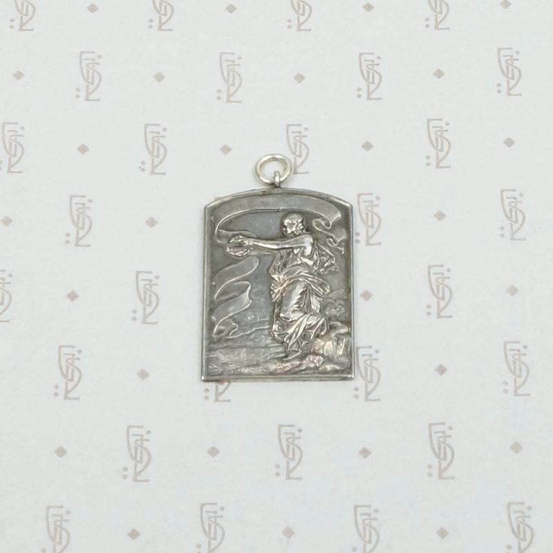 Sterling Art Nouveau Pendant of Victory