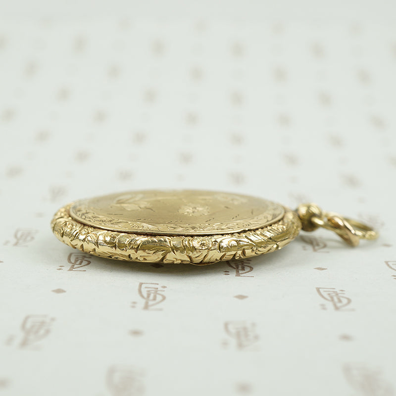 Pocket Watch Style Victorian Locket