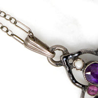 Stunning Beryl, Pearl & Paste French Silver Cross Circa 1830