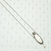 Pinstriped Art Deco Perfume Bottle Necklace