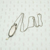 Pinstriped Art Deco Perfume Bottle Necklace