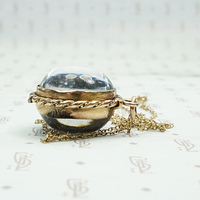 Crystal Ball Double Sided Locket, side view
