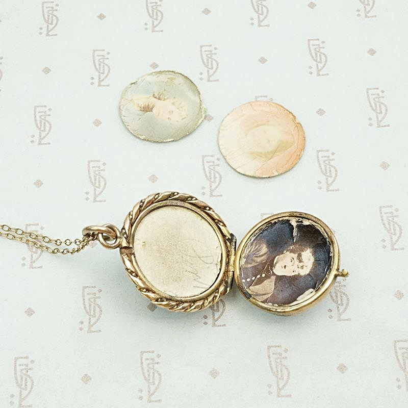 Crystal Ball Double Sided Locket, interior view
