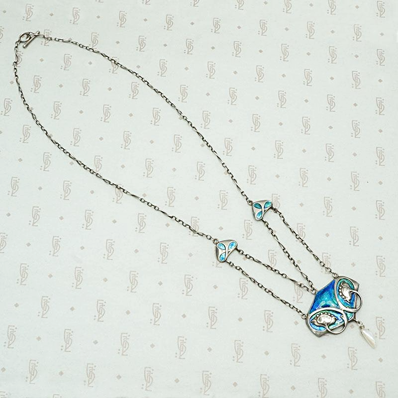 Exquisite Enamel Murrle Bennett Swag Necklace