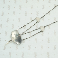 Exquisite Enamel Murrle Bennett Swag Necklace, back view