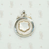 Round English Sterling Silver Fob with Shield