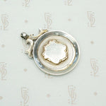 Round English Sterling Silver Fob with Shield