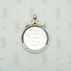 Round English Sterling Silver Fob with Shield