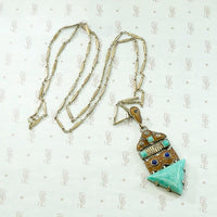 Exciting German Art Deco Pendant & Chain by Fahrner