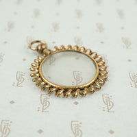 Spiral Framed Double-Sided Locket