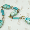 1960's Egyptian Revival Scarab Bead Necklace