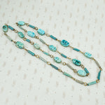 1960's Egyptian Revival Scarab Bead Necklace