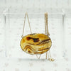 Antique Desert Toned Agate Necklace in 18k Gold