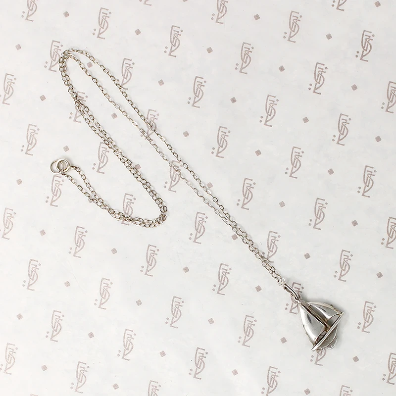 Vintage Sterling Silver Sailboat Pendant