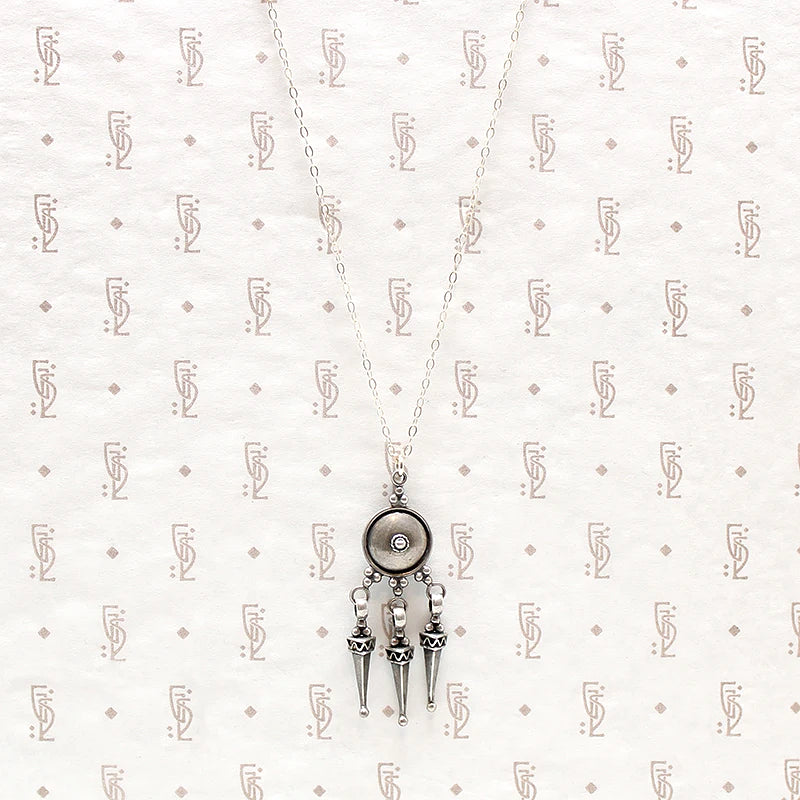 "Azriel David" Sterling Silver Dangle Pendant
