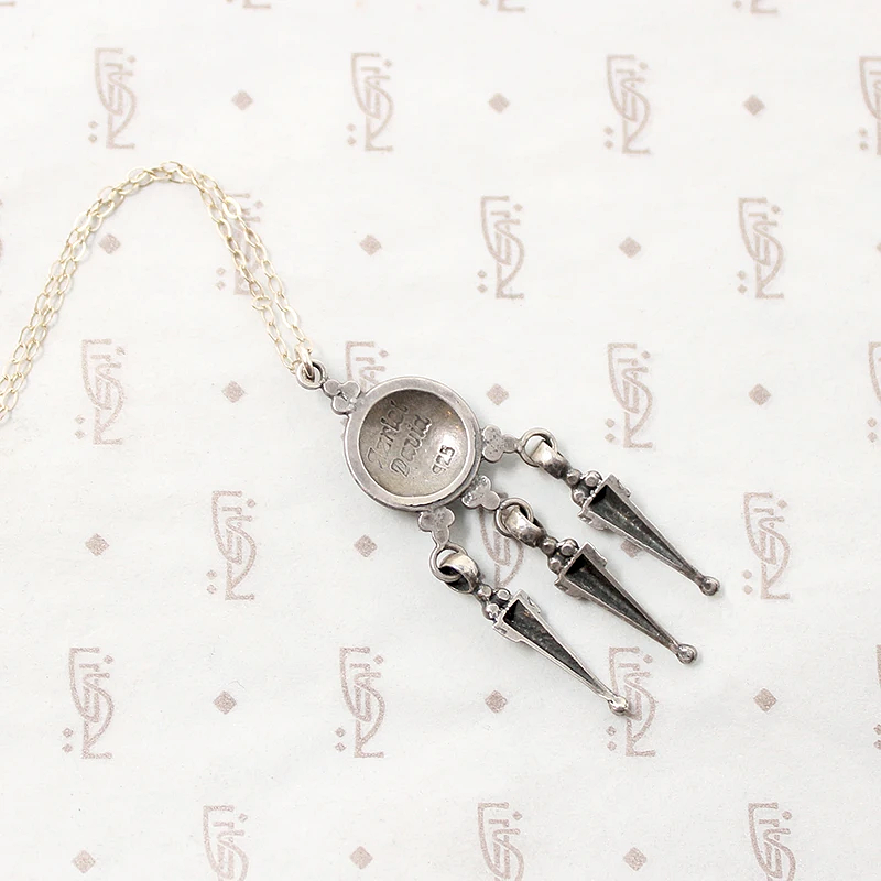 "Azriel David" Sterling Silver Dangle Pendant