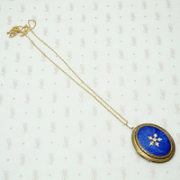 Exquisite Blue Enamel Victorian Revival Locket