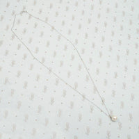 Classic Pearl Solitaire Pendant on Yellow or White Gold Chain