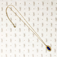 Arts & Crafts Lapis Lazuli Pendant in Gold