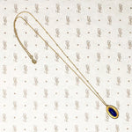 Arts & Crafts Lapis Lazuli Pendant in Gold