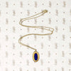 Arts & Crafts Lapis Lazuli Pendant in Gold