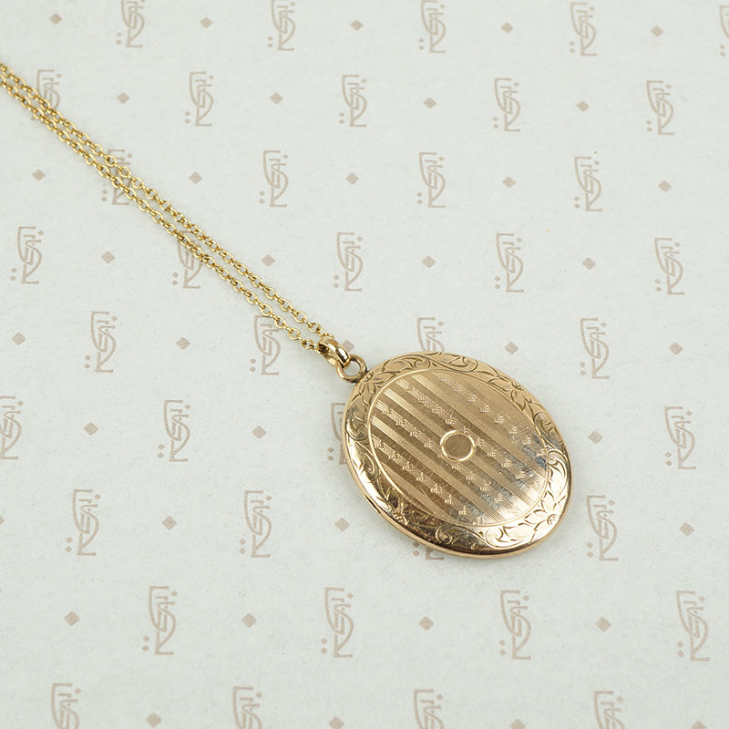 Art Deco Locket in Rosey Gold Filled