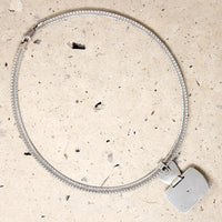 Italian Sterling Omega with Black & Silver Slide