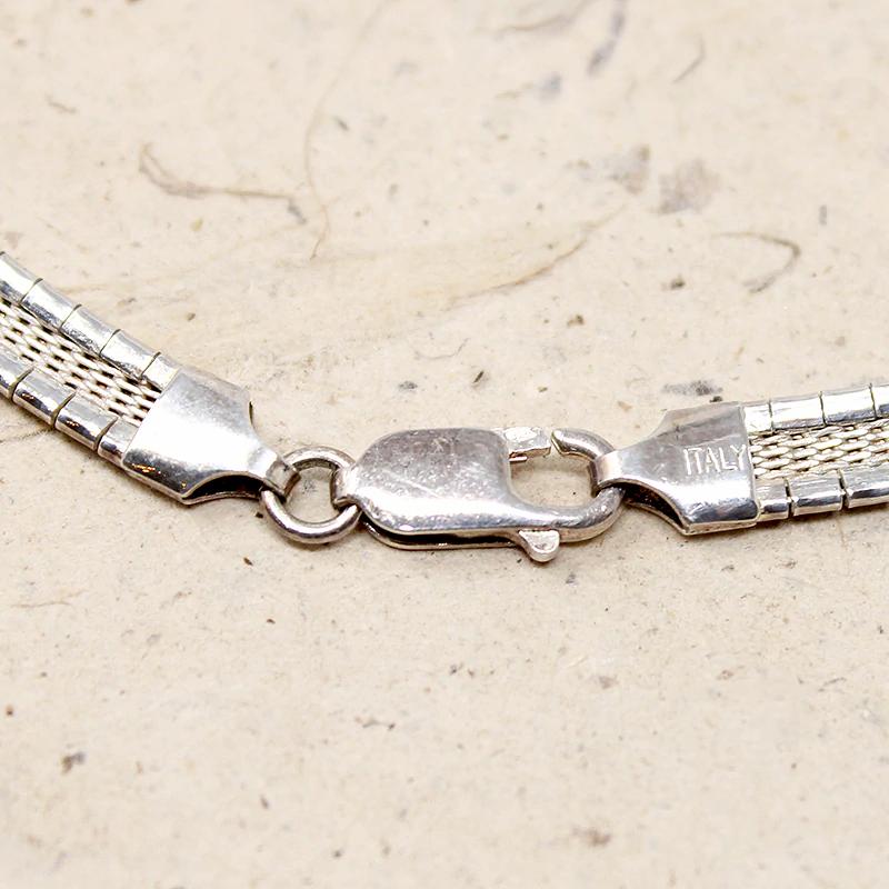 Italian Sterling Omega with Black & Silver Slide