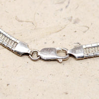 Italian Sterling Omega with Black & Silver Slide