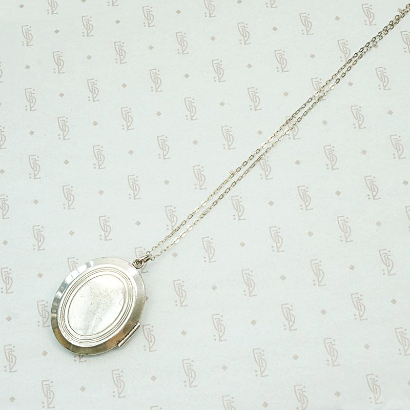 Scrolled Silver Vintage Locket